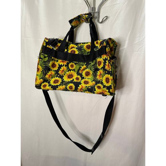 Sunflower Print Mini Tote Bag with Adjustable Strap - Picture 2 of 4